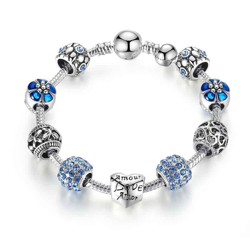 Women's Silver Plated Charm Bracelet | sebastian7