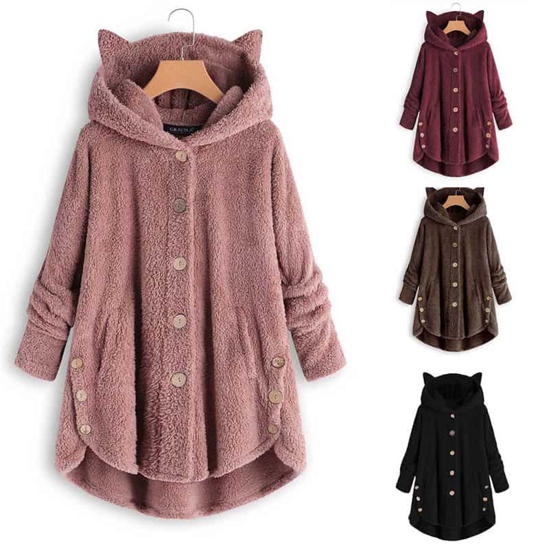 Fleece Coat With Cat Ears sebastian7