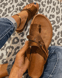 Open Toe Flat Sandals